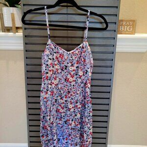 Juniors/ Women's Dress Size M Calvin Klein Blue Flower Printed A-Line